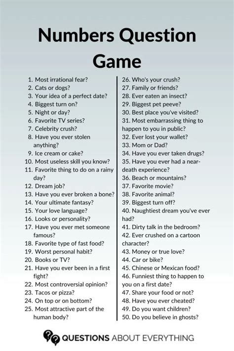 100 questions game.